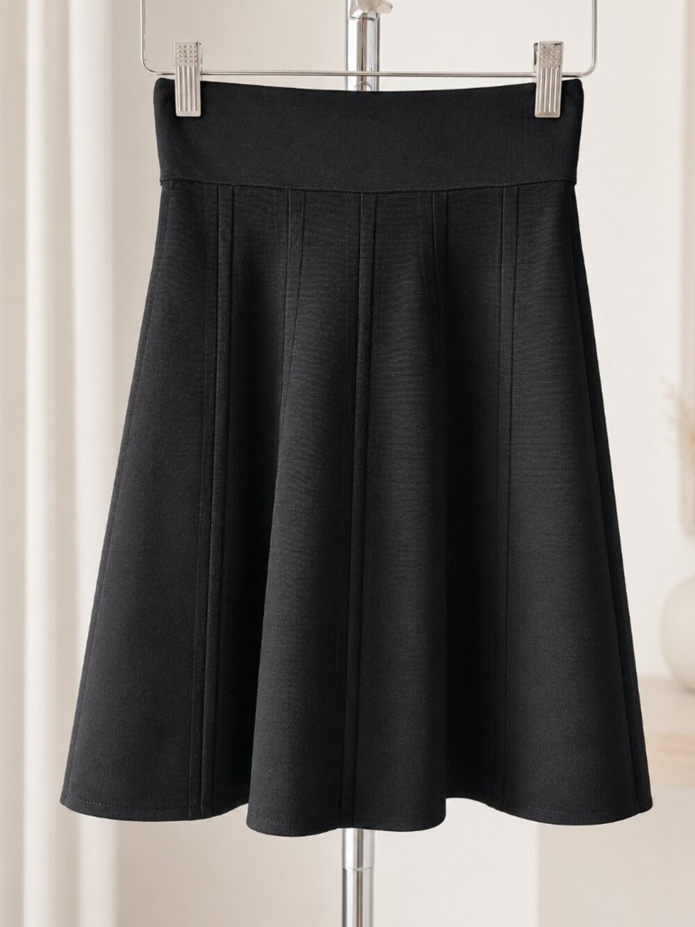 Ted Baker London Black Pleated Skater Skirt Size 0